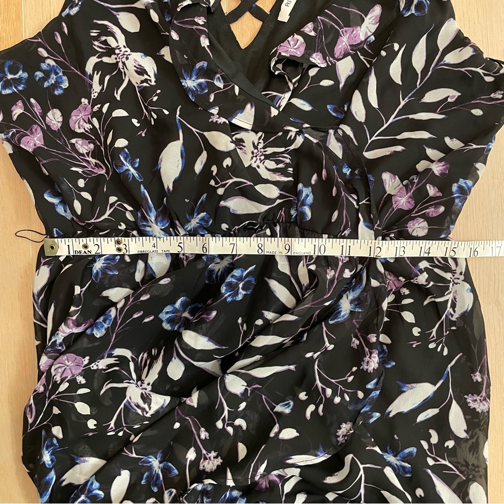 💗 RICKI’S Elegant Black Floral Maxi Dress - Picture 9 of 11